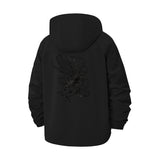 Dragon Motif Unisex Full-Zip Printed Waterproof Hooded Windbreaker