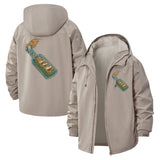 Molotov Cocktail Unisex Full-Zip Printed Waterproof Hooded Windbreaker