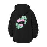 Lettuce Lover Heart Unisex Full-Zip Printed Waterproof Hooded Windbreaker