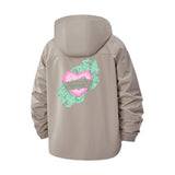 Lettuce Lover Heart Unisex Full-Zip Printed Waterproof Hooded Windbreaker