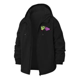 Severed Zombie Hands Unisex Full-Zip Printed Waterproof Hooded Windbreaker