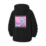 Surreal Alien Motif Unisex Full-Zip Printed Waterproof Hooded Windbreaker