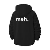 Minimal Meh Unisex Full-Zip Printed Waterproof Hooded Windbreaker