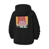 My Body My Rules Unisex Full-Zip Printed Waterproof Hooded Windbreaker