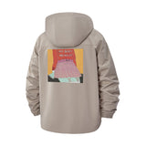 My Body My Rules Unisex Full-Zip Printed Waterproof Hooded Windbreaker