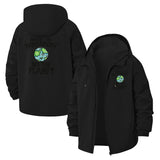Empowerment Earth Unisex Full-Zip Printed Waterproof Hooded Windbreaker