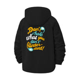 Inspirational Quote Unisex Full-Zip Printed Waterproof Hooded Windbreaker