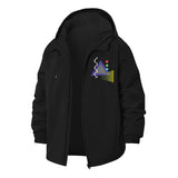 Geometric Shapes Unisex Full-Zip Printed Waterproof Hooded Windbreaker