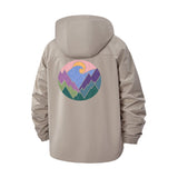 Mountain Wave Unisex Full-Zip Printed Waterproof Hooded Windbreaker