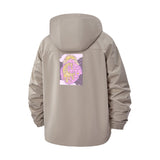Psychedelic Abstract Art Unisex Full-Zip Printed Waterproof Hooded Windbreaker