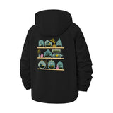 Terrarium Garden Unisex Full-Zip Printed Waterproof Hooded Windbreaker