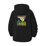 Mountain Sunrise Unisex Full-Zip Printed Waterproof Hooded Windbreaker