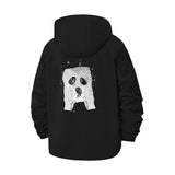 Ghost Face Bubble Print Unisex Full-Zip Printed Waterproof Hooded Windbreaker