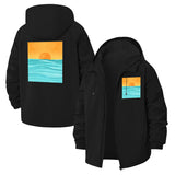 Modern Sunset Unisex Full-Zip Printed Waterproof Hooded Windbreaker
