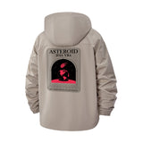 Asteroid Countdown Unisex Full-Zip Printed Waterproof Hooded Windbreaker