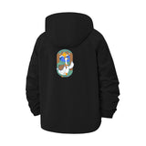 Anime Character Illustration Unisex Full-Zip Printed Waterproof Hooded Windbreaker