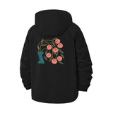 Botanical Vase Unisex Full-Zip Printed Waterproof Hooded Windbreaker