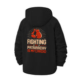 Fighting the Patriarchy Unisex Full-Zip Printed Waterproof Hooded Windbreaker