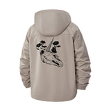 Nature Skull Unisex Full-Zip Printed Waterproof Hooded Windbreaker