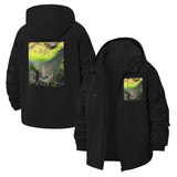 Abstract Landscape Unisex Full-Zip Printed Waterproof Hooded Windbreaker