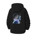 Abstract Cosmic Art Unisex Full-Zip Printed Waterproof Hooded Windbreaker