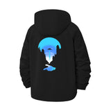 Surreal Desert Landscape Unisex Full-Zip Printed Waterproof Hooded Windbreaker