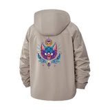 Mystical Owl Unisex Full-Zip Printed Waterproof Hooded Windbreaker