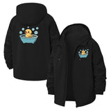 Rubber Duck Bathtub Unisex Full-Zip Printed Waterproof Hooded Windbreaker