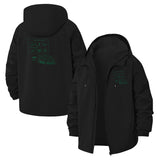 Gaming Mouse Schematic Unisex Full-Zip Printed Waterproof Hooded Windbreaker