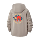 Sloth Humor Unisex Full-Zip Printed Waterproof Hooded Windbreaker