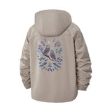Owl Moon Unisex Full-Zip Printed Waterproof Hooded Windbreaker