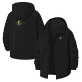 Moonlit Kiwi Bird Unisex Full-Zip Printed Waterproof Hooded Windbreaker