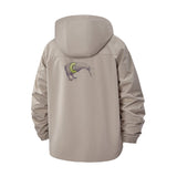Moonlit Kiwi Bird Unisex Full-Zip Printed Waterproof Hooded Windbreaker