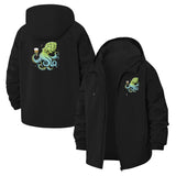 Hop Octopus Unisex Full-Zip Printed Waterproof Hooded Windbreaker