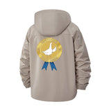 Certified Silly Goose Unisex Full-Zip Printed Waterproof Hooded Windbreaker
