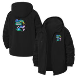 Motivational Snail Unisex Full-Zip Printed Waterproof Hooded Windbreaker