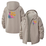 Devour the Patriarchy Unisex Full-Zip Printed Waterproof Hooded Windbreaker