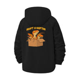 Adopt A Raptor Unisex Full-Zip Printed Waterproof Hooded Windbreaker