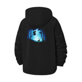 Mystical Forest Deer Unisex Full-Zip Printed Waterproof Hooded Windbreaker