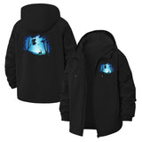 Mystical Forest Deer Unisex Full-Zip Printed Waterproof Hooded Windbreaker