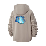 Mystical Forest Deer Unisex Full-Zip Printed Waterproof Hooded Windbreaker