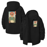 Anime Cat and Frog Unisex Full-Zip Printed Waterproof Hooded Windbreaker