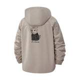 Dog Doctor Cartoon Unisex Full-Zip Printed Waterproof Hooded Windbreaker