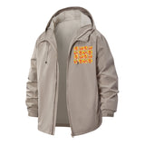 Psychedelic Swirl Unisex Full-Zip Printed Waterproof Hooded Windbreaker