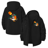 Festive Bird Unisex Full-Zip Printed Waterproof Hooded Windbreaker
