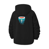 Shark Ocean Encounter Unisex Full-Zip Printed Waterproof Hooded Windbreaker