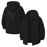 Polka Dot Chicken Unisex Full-Zip Printed Waterproof Hooded Windbreaker