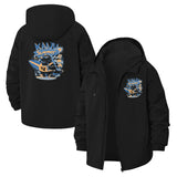 Retro Surf Summer Unisex Full-Zip Printed Waterproof Hooded Windbreaker