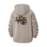 Gamer Setup Unisex Full-Zip Printed Waterproof Hooded Windbreaker