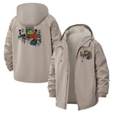 Gamer Setup Unisex Full-Zip Printed Waterproof Hooded Windbreaker